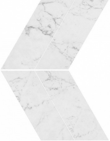 Керамогранит AS1V Marvel Carrara Pure Chevron Lappato 22,5x22,9 