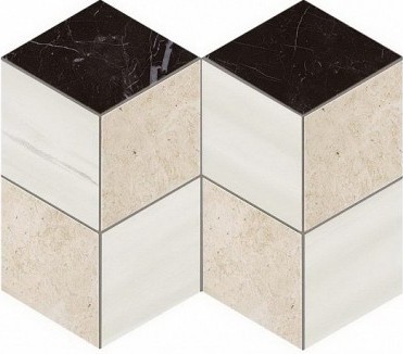 Керамогранит AS2M Marvel Stone Mosaico Esagono Geo Warm Lapp 25,4X35,2 