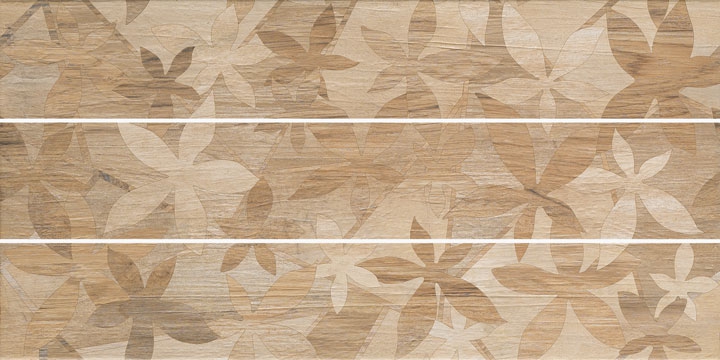 Керамогранит EDM D33K Decoro Fiori Mix Miele 15x90