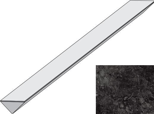 Керамическая плитка LD5G Marvel Grigio Intenso Corner 50 1.4x50