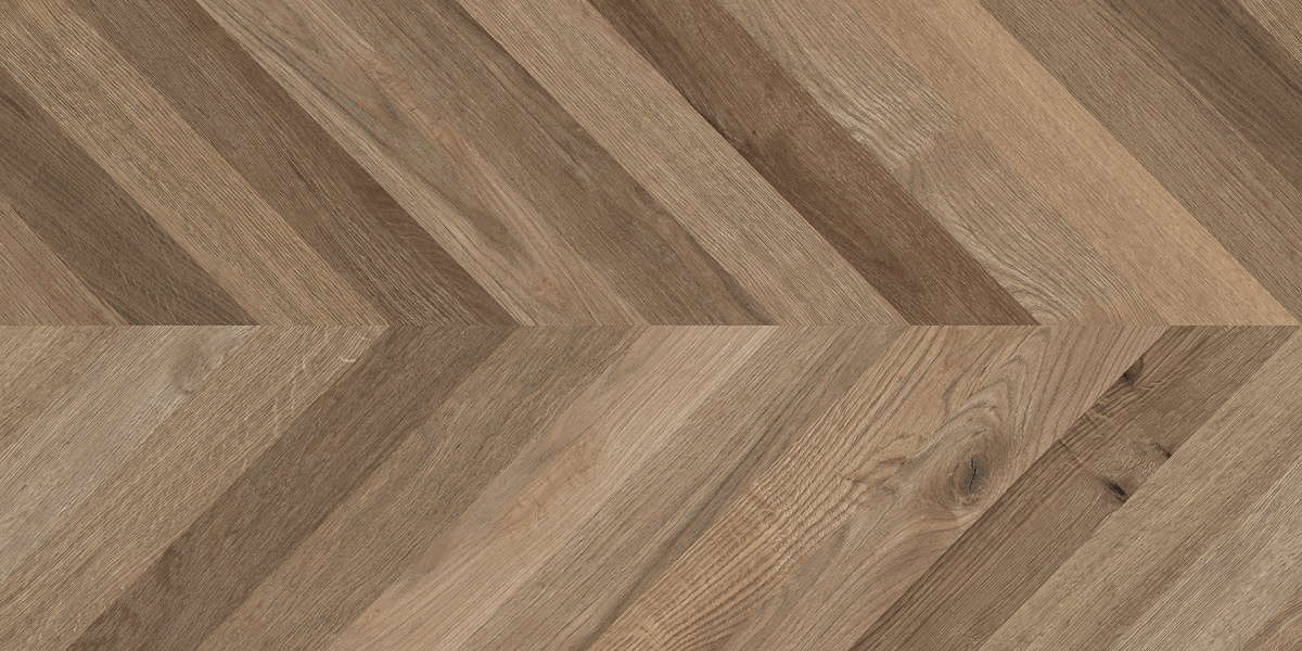 Керамогранит Laparet Керамогранит Wood Lux Walnut Chevron M коричневый матовый карвинг 60х120