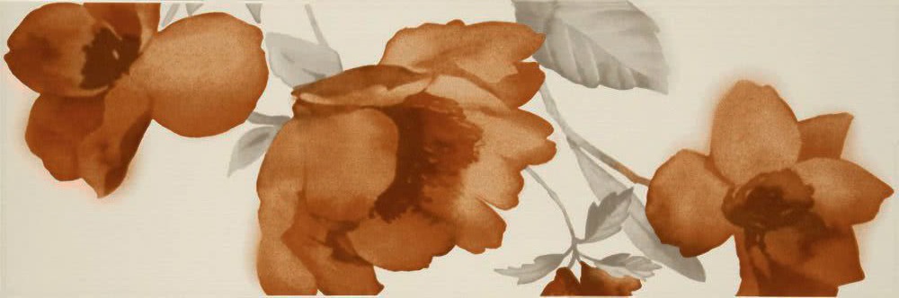 Керамическая плитка MLES Colourline Ivory/Orange Decoro 22x66.2