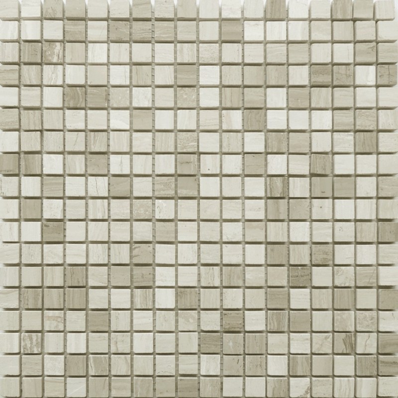 Мозаика Pietrine Travertino Silver POL 15x15 - толщ. 4 мм 305x305