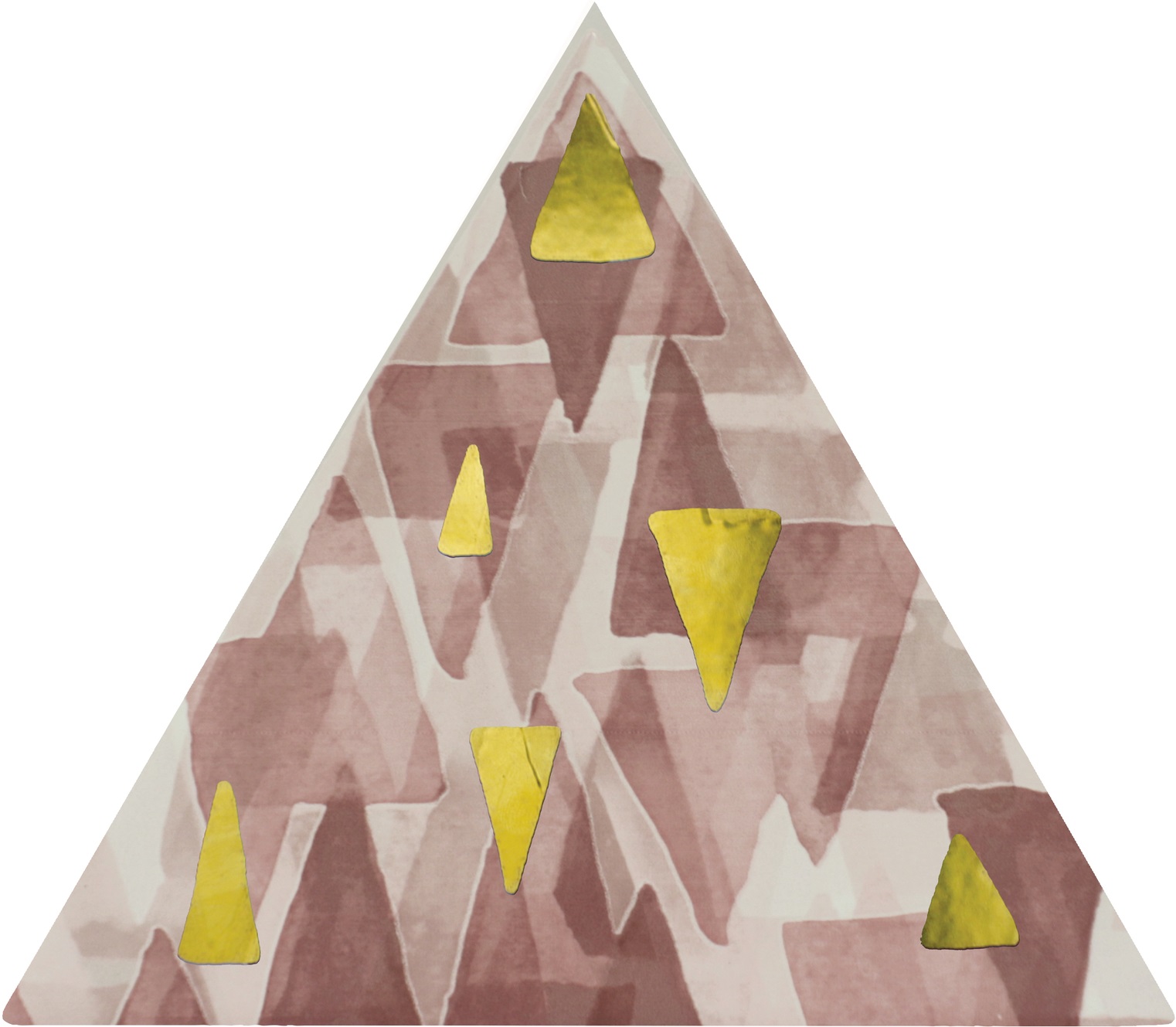 Керамогранит TG D IMP ORO 13 TRIANGOLO IMPRESSIONI ORO SU ROSA 17x17