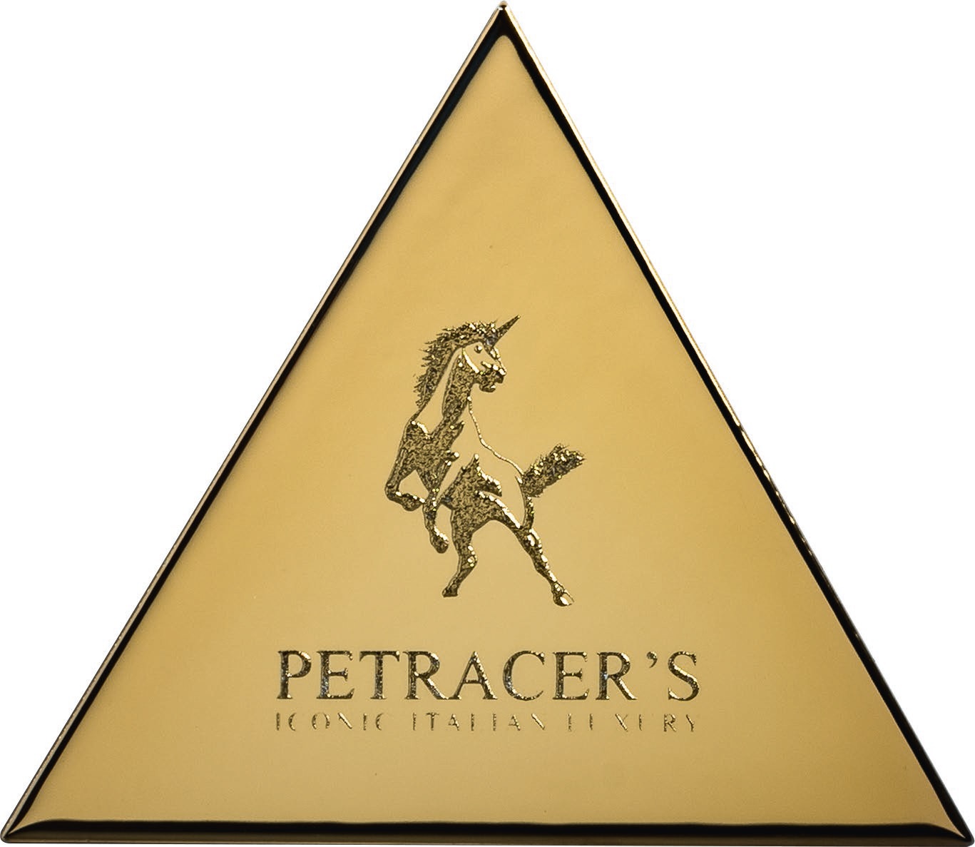 Керамогранит TG D LOGO 03 LUX TRIANGOLO LOGO SU ORO LUCIDO 17X17H15