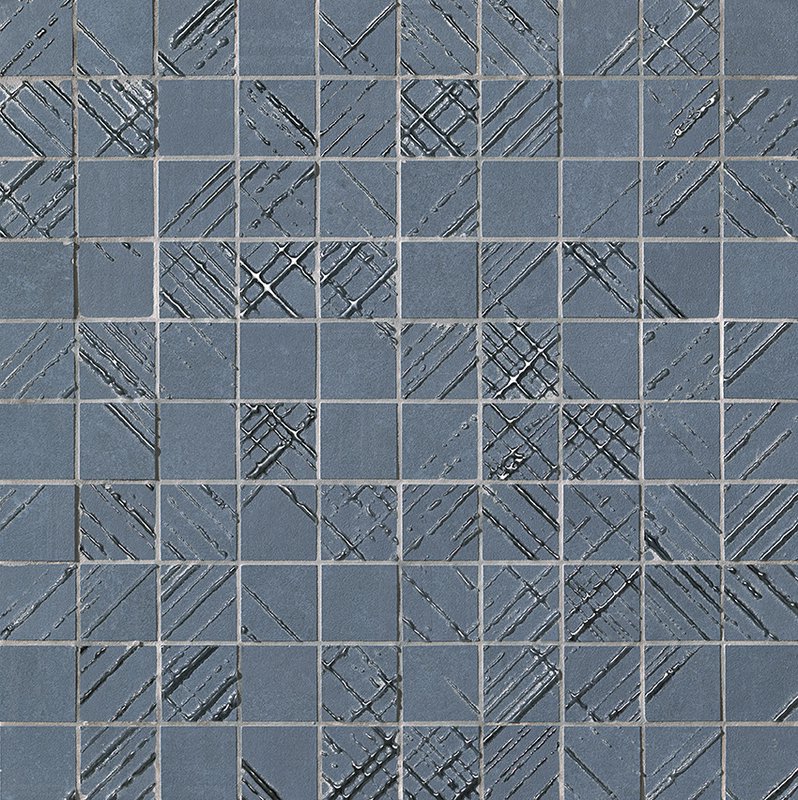 Мозаика fOY0 Мозаика Bloom Metal Blue Silver Mosaico 30,5x30,5