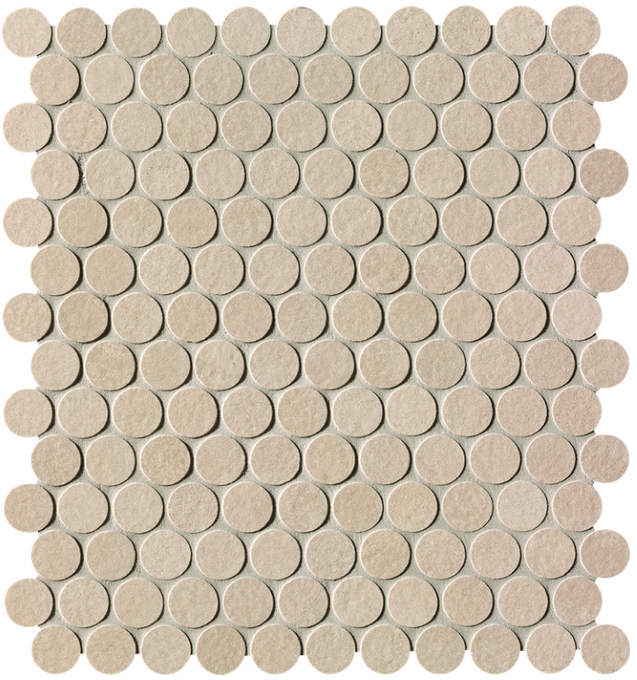 Мозаика fPLV Мозаика Summer Sabbia Gres Round Mosaico R10 29,5x32,5