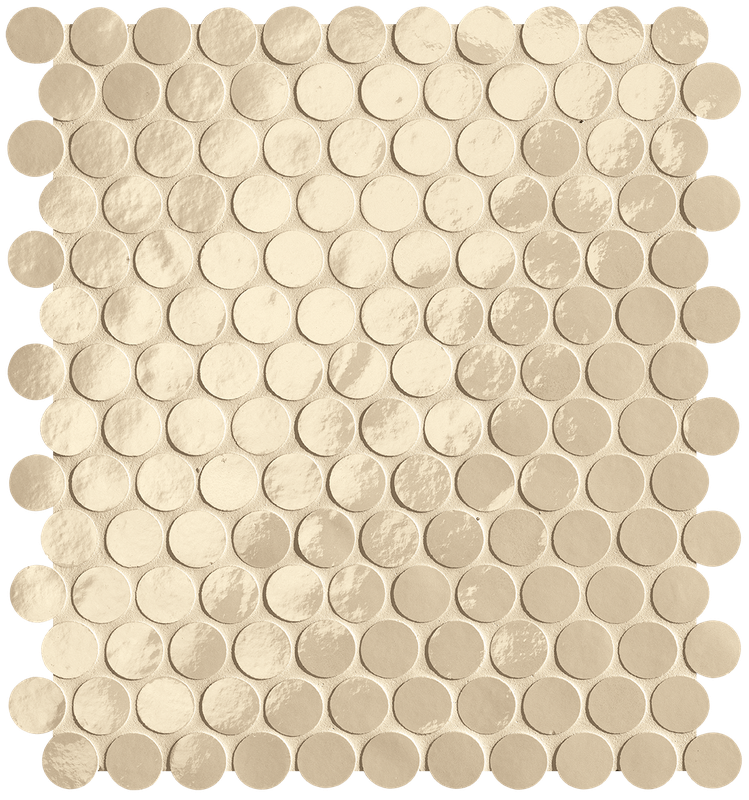 Мозаика fROG Мозаика Glim Beige Round Mosaico Brillante 29,5x32,5