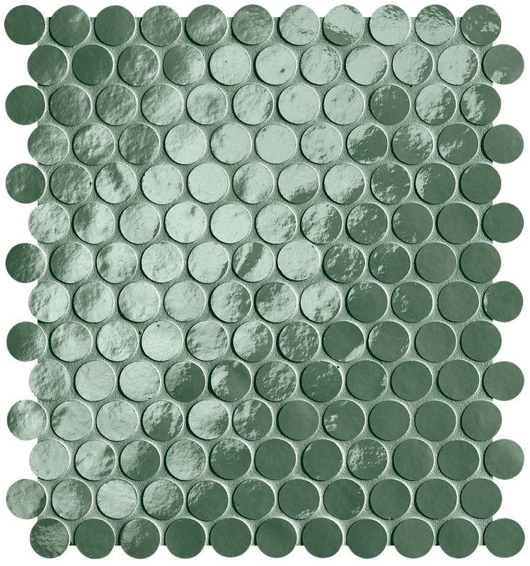 Мозаика fROO Мозаика Glim Salvia Round Mosaico Brillante 29,5x32,5