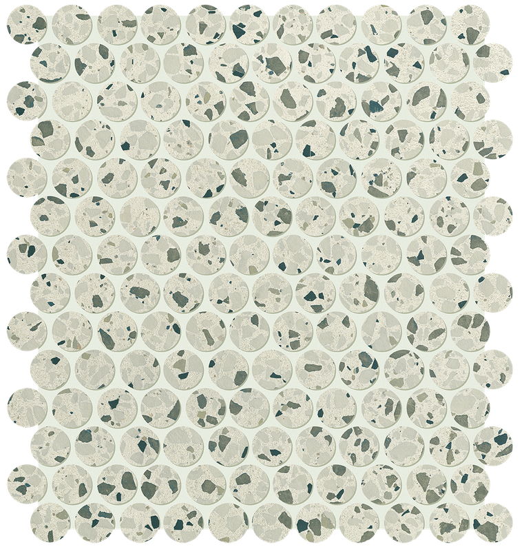 Мозаика fRPC Мозаика Glim Gemme Salvia Round Mosaico Matt 29,5х32,5