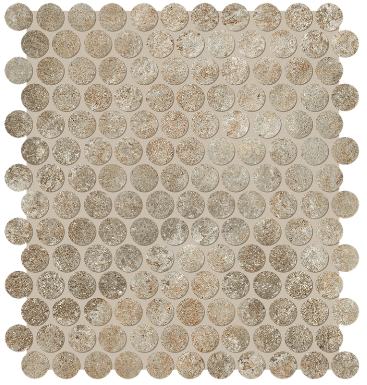 Мозаика fRVN Мозаика Nobu Slate Gres Round Mosaico Matt 29,5x32,5