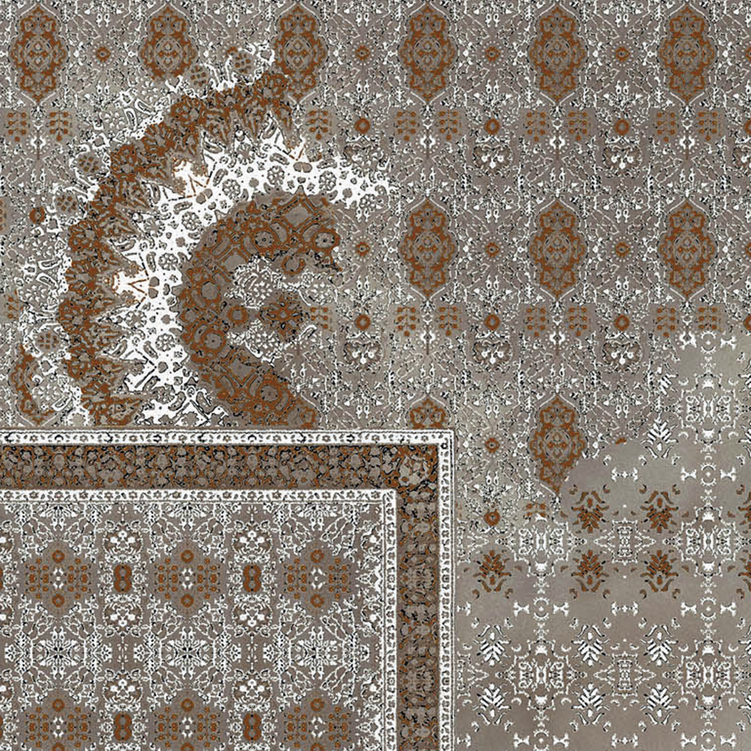 Керамогранит 1047118 RIABITA INSERTO PATTERN S/4 BEIGE PZ 40x40
