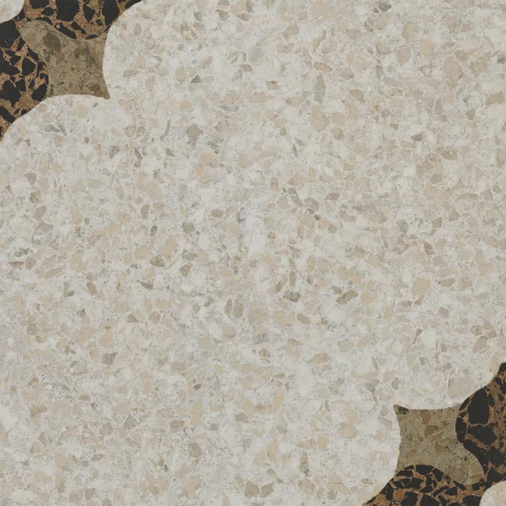 Керамогранит 169007 Decoro Fiore Beige/Caramel/Caffe Lappato 47.8x47.8