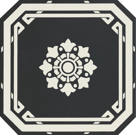 Керамогранит OEODB1 Old England Ottagono Black Dover 20x20