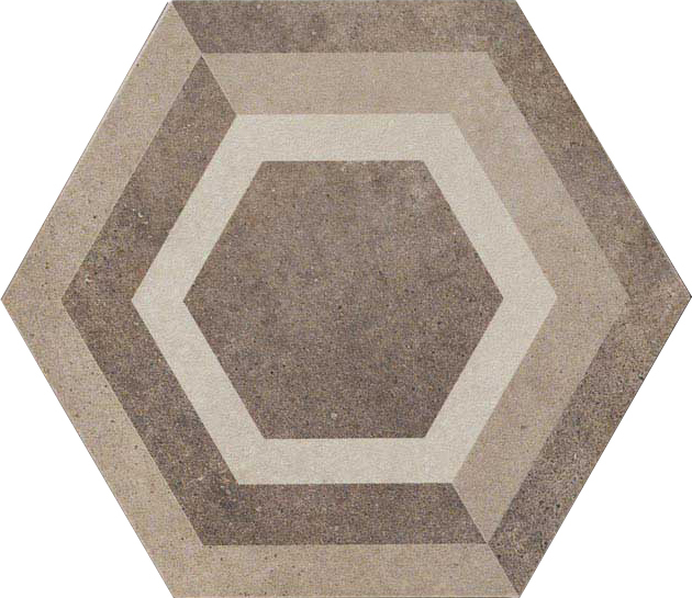 Керамическая плитка Керамогранит R4DU Rewind Decoro Geometrico Corda 21х18.2