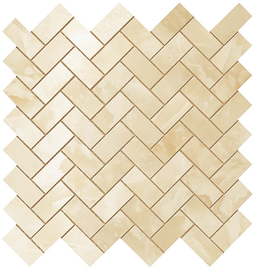 Керамогранит Мозаика 600110000205 Supernova Onyx Honey Amber Herringbone Mosaic 30,5x30,5