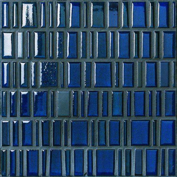 Керамогранит Плитка 230505 Decoro Low Metal Blue 30x30