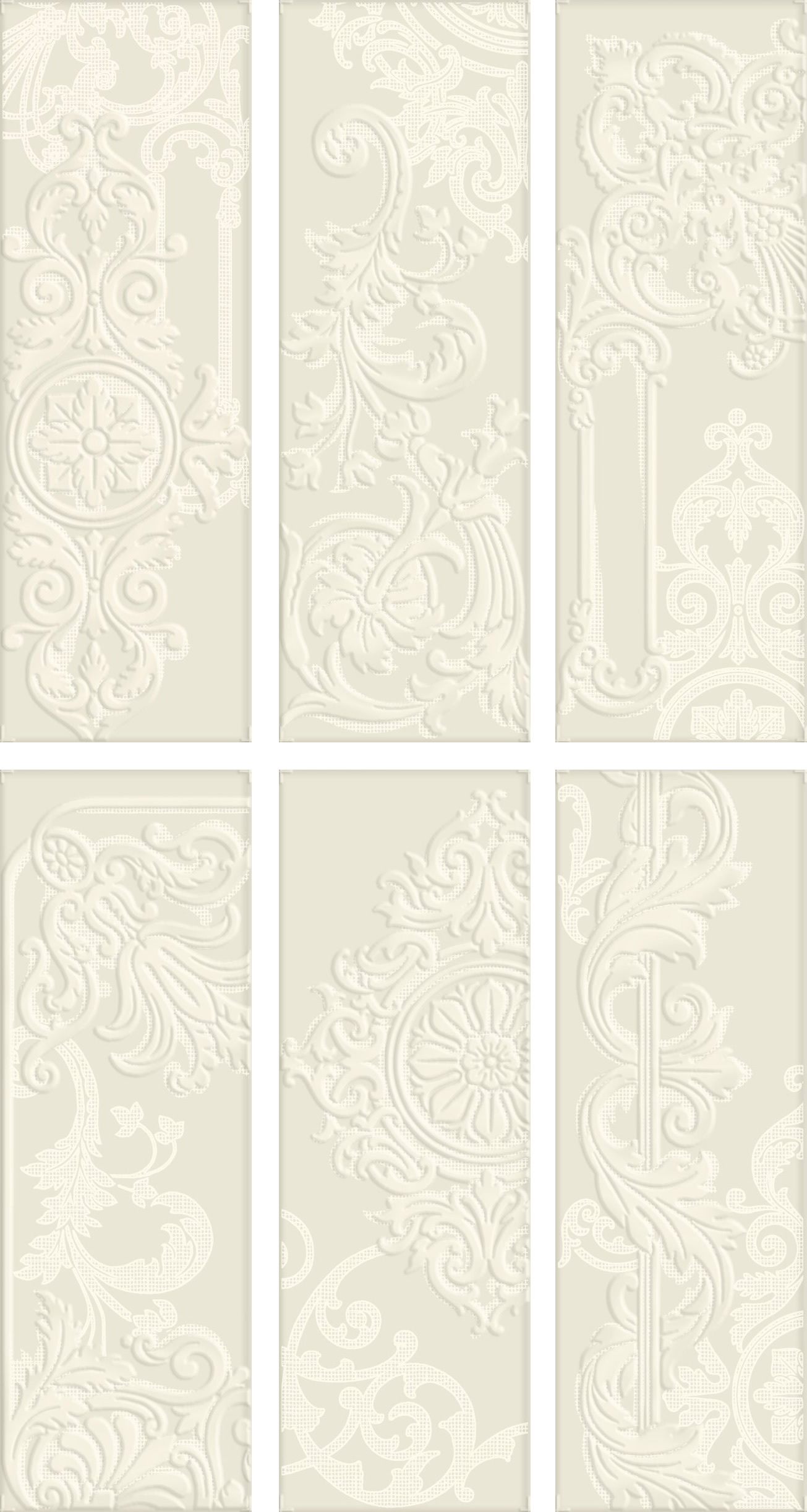 Керамогранит Плитка 754940 Maiolica Lucidi CREMA Decoro Maiolica 10Х30