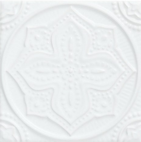 Керамическая плитка ADST4067 RELIEVE MANDALA PLANET SNOW CAP 14,8x14,8