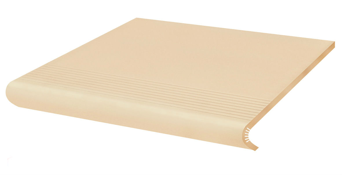 Керамогранит Ступени 0552 Ступень прямая с капиносом Krem/Cream 30,0х32,0х0,11