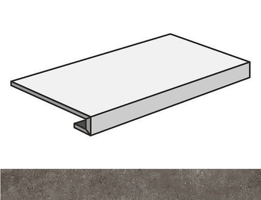 Керамогранит Ступени 620070001316 Drift Grey Scal.60 Front/Дрифт Грей Ступ.60 Фронт 33x60