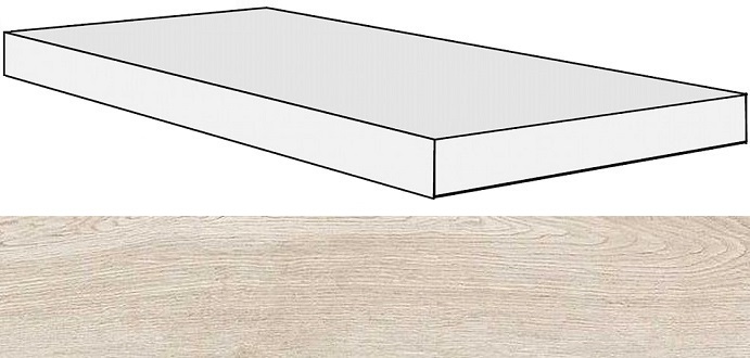 Керамогранит Ступени 738139 Selection White Oak Angolo Gradino DX/SX 40x120x3