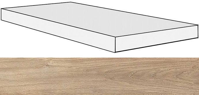 Керамогранит Ступени 738140 Selection Cream Oak Angolo Gradino DX/SX 40x120x3