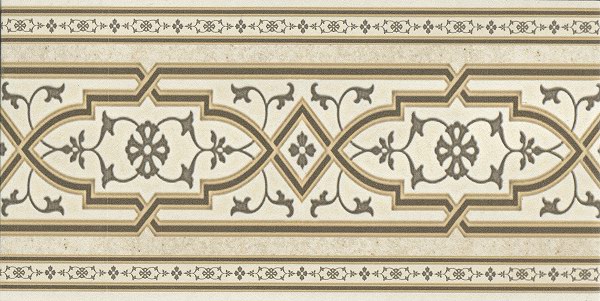 Клинкер Ступени n054913 55 3115 046 Koblenz Stellstufe mit Dekor Creme 15,5*31