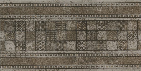 Клинкер Ступени n054929 Bremen Stellstufe mit Dekor Dunkelbraun 15,5*31