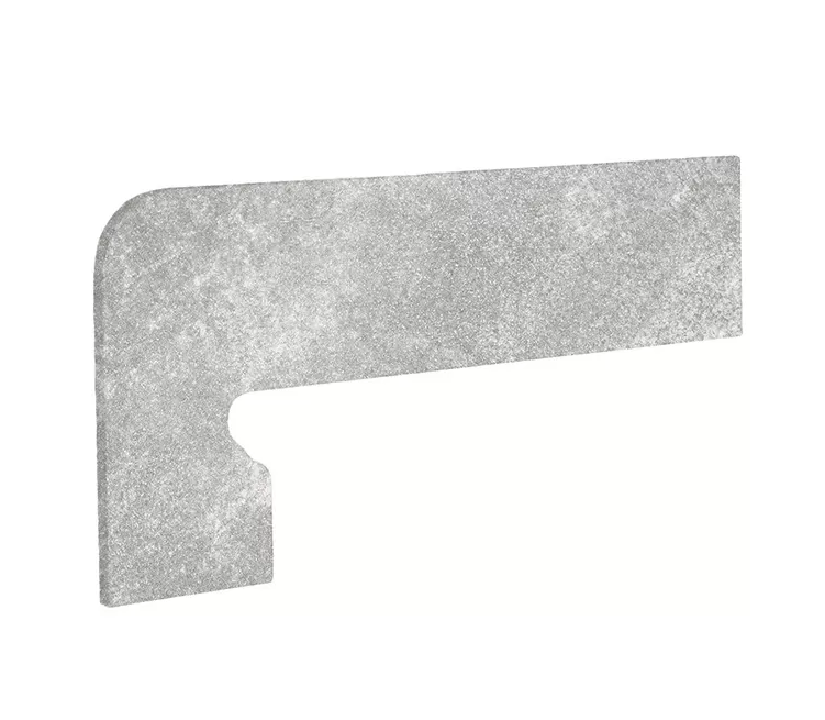 Клинкер ная плитка ZANQUIN FIORENTINO PETRA GRIS IZDA. левый 395x175x7,5