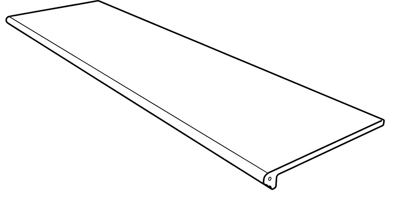 Клинкер ная плитка Ступень фронтальная Marble Smooth Round. Pulpis 33x120